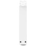 vidaXL Picioare pentru măsuță de cafea în formă de V, 2 buc., alb, 30x(30-31,3) cm, oțel