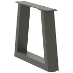 vidaXL Picioare pentru măsuță de cafea în formă de V, 2 buc., antracit, 40x(30-31,3) cm, oțel