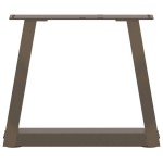 vidaXL Picioare pentru măsuță de cafea în formă de V, 2 buc., oțel natural, 40x(30-31,3) cm