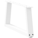 vidaXL Picioare pentru măsuță de cafea în formă de V, 2 buc., alb, 50x(30-31,3) cm, oțel