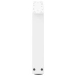 vidaXL Picioare pentru măsuță de cafea în formă de V, 2 buc., alb, 50x(30-31,3) cm, oțel