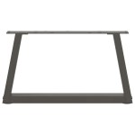 vidaXL Picioare pentru măsuță de cafea în formă de V, 2 buc., antracit, 50x(30-31,3) cm, oțel