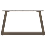vidaXL Picioare pentru măsuță de cafea în formă de V, 2 buc., oțel natural, 50x(30-31,3) cm