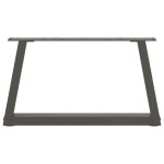 vidaXL Picioare pentru măsuță de cafea în formă de V, 2 buc., antracit, 60x(30-31,3) cm, oțel