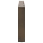 vidaXL Picioare pentru măsuță de cafea în formă de V, 2 buc., oțel natural, 60 x (30-31,3) cm