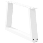 vidaXL Picioare pentru măsuță de cafea în formă de V, 2 buc., alb, 70x(30-31,3) cm, oțel