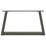 vidaXL Picioare pentru măsuță de cafea în formă de V, 2 buc., antracit, 70x(30-31,3) cm, oțel