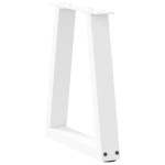 vidaXL Picioare pentru măsuță de cafea în formă de V, 2 buc., alb, 28x (42-43,3) cm, oțel vidaXL Picioare pentru măsuță de cafea în formă de V, 2 buc., alb, 28x (42-43,3) cm, oțel
