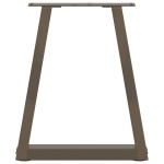 vidaXL Picioare pentru măsuță de cafea în formă de V, 2 buc., oțel natural, 28 x (42-43,3) cm