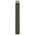 vidaXL Picioare pentru măsuță de cafea în formă de V, 2 buc., antracit, 50x(42-43,3) cm, oțel