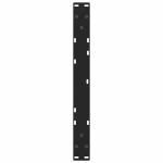 vidaXL Picioare pentru măsuță de cafea în formă de V, 2 buc., negru, 60 x (42-43,3) cm, oțel