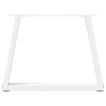 vidaXL Picioare pentru măsuță de cafea în formă de V, 2 buc., alb, 70x(42-43,3) cm, oțel