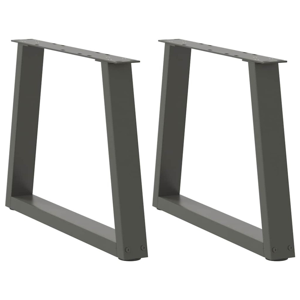 vidaXL Picioare pentru măsuță de cafea în formă de V, 2 buc., antracit, 70x(42-43,3) cm, oțel
