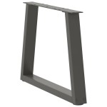 vidaXL Picioare pentru măsuță de cafea în formă de V, 2 buc., antracit, 70x(42-43,3) cm, oțel