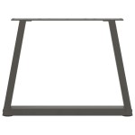 vidaXL Picioare pentru măsuță de cafea în formă de V, 2 buc., antracit, 70x(42-43,3) cm, oțel