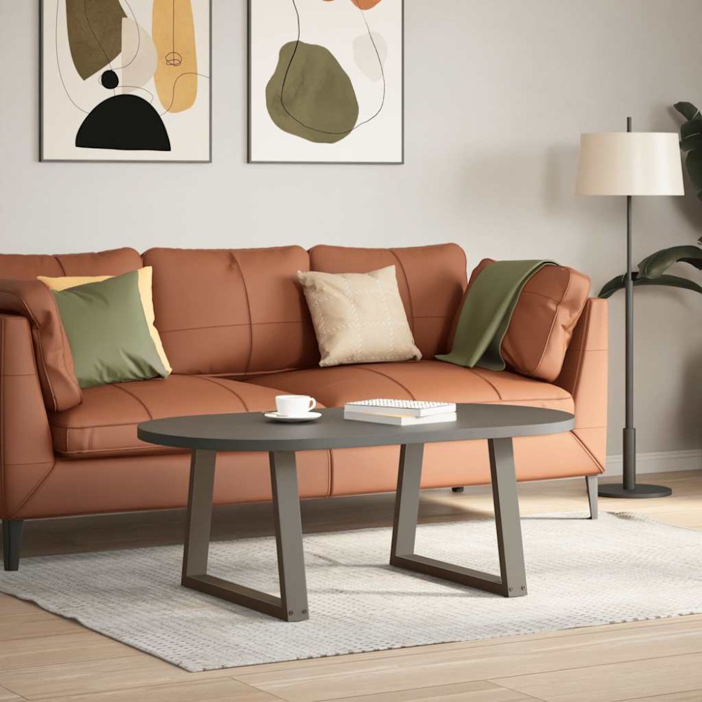 vidaXL Picioare pentru măsuță de cafea în formă de V, 2 buc., oțel natural, 70x(42-43,3) cm