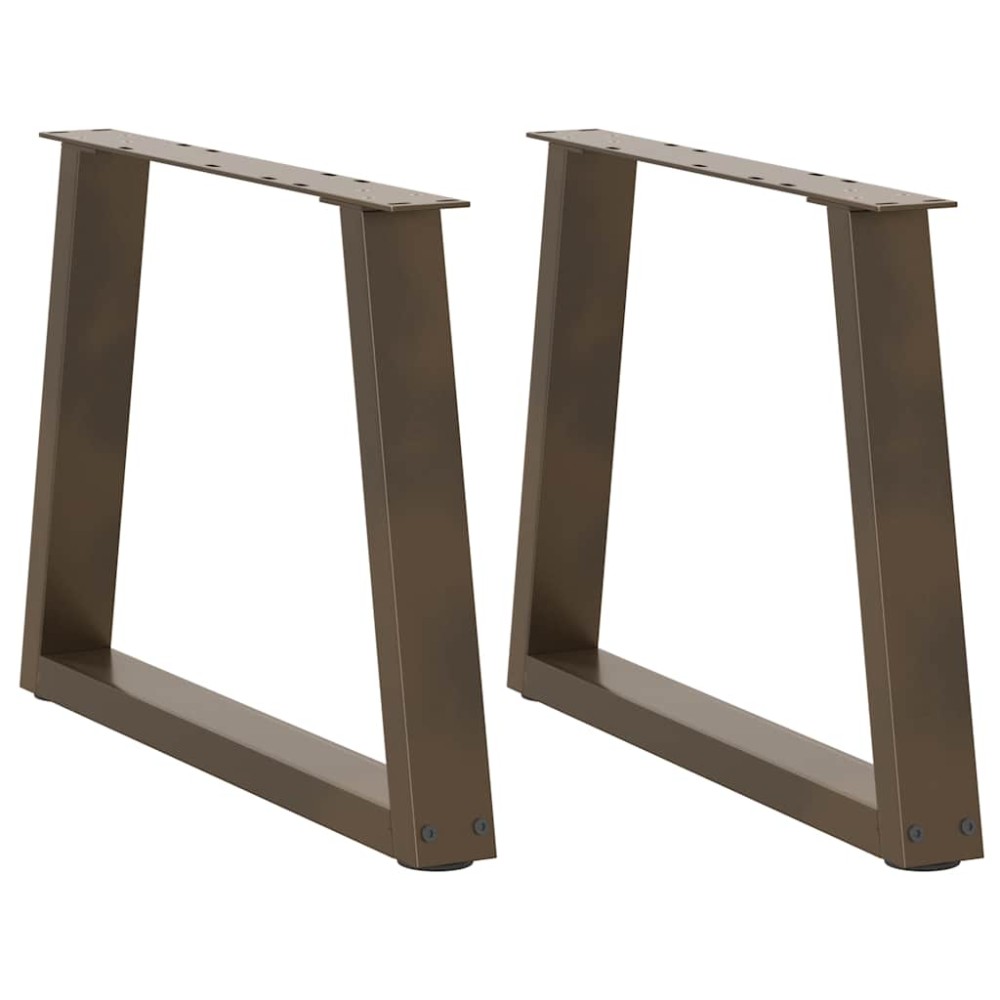 vidaXL Picioare pentru măsuță de cafea în formă de V, 2 buc., oțel natural, 70x(42-43,3) cm