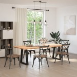 vidaXL Picioare de masă în formă de V, 2 buc., negru, 50x(72-73,3) cm, oțel vidaXL Picioare de masă în formă de V, 2 buc., negru, 50x(72-73,3) cm, oțel