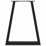 vidaXL Picioare de masă în formă de V, 2 buc., negru, 50x(72-73,3) cm, oțel vidaXL Picioare de masă în formă de V, 2 buc., negru, 50x(72-73,3) cm, oțel