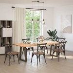 vidaXL Picioare de masă în formă de V, 2 buc., oțel natural, 50x(72-73,3) cm vidaXL Picioare de masă în formă de V, 2 buc., oțel natural, 50x(72-73,3) cm