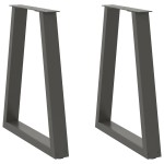 vidaXL Picioare de masă în formă de V, 2 buc., antracit, 60x(72-73,3) cm, oțel vidaXL Picioare de masă în formă de V, 2 buc., antracit, 60x(72-73,3) cm, oțel