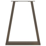 vidaXL Picioare de masă în formă de V, 2 buc., oțel natural, 60 x (72-73,3) cm