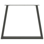 vidaXL Picioare de masă în formă de V, 2 buc., antracit, 70x(72-73,3) cm, oțel vidaXL Picioare de masă în formă de V, 2 buc., antracit, 70x(72-73,3) cm, oțel