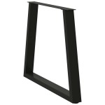 vidaXL Picioare de masă în formă de V, 2 buc., negru, 80x(72-73,3) cm, oțel vidaXL Picioare de masă în formă de V, 2 buc., negru, 80x(72-73,3) cm, oțel