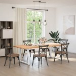 vidaXL Picioare de masă în formă de V, 2 buc., alb, 80x(72-73,3) cm, oțel