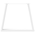 vidaXL Picioare de masă în formă de V, 2 buc., alb, 80x(72-73,3) cm, oțel