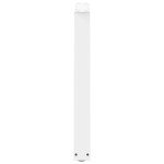 vidaXL Picioare de masă în formă de V, 2 buc., alb, 80x(72-73,3) cm, oțel