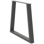 vidaXL Picioare de masă în formă de V, 2 buc., antracit, 80x(72-73,3) cm, oțel vidaXL Picioare de masă în formă de V, 2 buc., antracit, 80x(72-73,3) cm, oțel