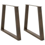 vidaXL Picioare de masă în formă de V, 2 buc., oțel natural, 80x(72-73,3) cm vidaXL Picioare de masă în formă de V, 2 buc., oțel natural, 80x(72-73,3) cm