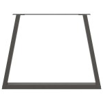 vidaXL Picioare de masă în formă de V, 2 buc., antracit, 90x(72-73,3) cm, oțel vidaXL Picioare de masă în formă de V, 2 buc., antracit, 90x(72-73,3) cm, oțel