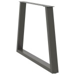 vidaXL Picioare de masă în formă de V, 2 buc., antracit, 100x(72-73,3) cm, oțel vidaXL Picioare de masă în formă de V, 2 buc., antracit, 100x(72-73,3) cm, oțel