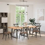 vidaXL Picioare de masă în formă de V, 3 buc., antracit, 70x(72-73,3) cm, oțel