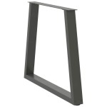 vidaXL Picioare de masă în formă de V, 3 buc., antracit, 70x(72-73,3) cm, oțel