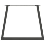 vidaXL Picioare de masă în formă de V, 3 buc., antracit, 70x(72-73,3) cm, oțel