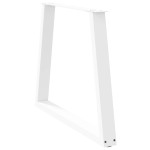 vidaXL Picioare de masă în formă de V, 3 buc., alb, 80x(72-73,3) cm, oțel vidaXL Picioare de masă în formă de V, 3 buc., alb, 80x(72-73,3) cm, oțel