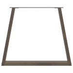 vidaXL Picioare de masă în formă de V, 3 buc., oțel natural, 80x(72-73,3) cm