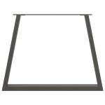 vidaXL Picioare de masă în formă de V, 3 buc., antracit, 90x(72-73,3) cm, oțel