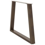 vidaXL Picioare de masă în formă de V, 3 buc., oțel natural, 90 x (72-73,3) cm