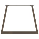 vidaXL Picioare de masă în formă de V, 3 buc., oțel natural, 90 x (72-73,3) cm