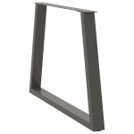 vidaXL Picioare de masă în formă de V, 3 buc., antracit, 100x(72-73,3) cm, oțel vidaXL Picioare de masă în formă de V, 3 buc., antracit, 100x(72-73,3) cm, oțel