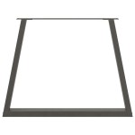 vidaXL Picioare de masă în formă de V, 3 buc., antracit, 100x(72-73,3) cm, oțel vidaXL Picioare de masă în formă de V, 3 buc., antracit, 100x(72-73,3) cm, oțel