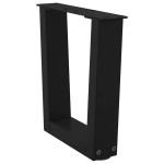 vidaXL Picioare pentru măsuță de cafea în formă de V, 2 buc., negru, 30x(30-31,3) cm, oțel