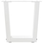 vidaXL Picioare pentru măsuță de cafea în formă de V, 2 buc., alb, 30x(30-31,3) cm, oțel