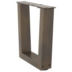 vidaXL Picioare pentru măsuță de cafea în formă de V, 2 buc., oțel natural, 30x(30-31,3) cm