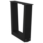 vidaXL Picioare pentru măsuță de cafea în formă de V, 2 buc., negru, 40x(30-31,3) cm, oțel