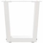 vidaXL Picioare pentru măsuță de cafea în formă de V, 2 buc., alb, 40x(30-31,3) cm, oțel
